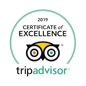 TripAdvisor Certificate of Excellence award